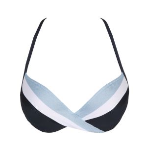 Marie Jo Swim Sitges Padded Plunge Bikini Top in Cloud Party A To F Cup