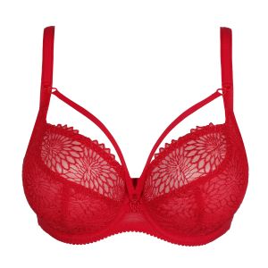 Primadonna Sophora Balcony Bra Tulip Seam in True Red C To G Cup