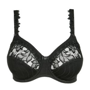 PrimaDonna Deauville Full Cup Comfort Bra in Black C To H Cup