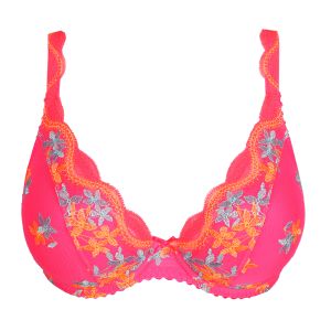 PrimaDonna Cala Luna Half Padded Plunge Bra in Blogger Pink C To G Cup