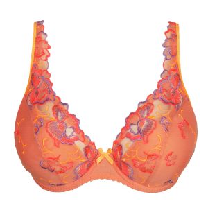 Primadonna Devdaha Half Padded Plunge Bra in Sunset Blush C To G Cup