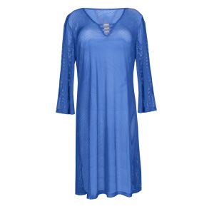 PrimaDonna Swim Aswan Swimwear Kaftan in Delphinium Cheer Blue 