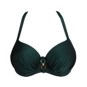 PrimaDonna Swim Mangalore Padded Balcony Bikini Top in Jewel Green C To G Cup