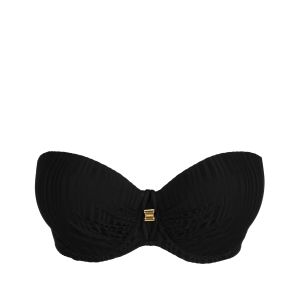 PrimaDonna Swim Kiruna Padded Strapless Bikini Top in Black C To G Cup