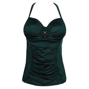 PrimaDonna Swim Mangalore Full Cup Tankini in Jewel Green C To G Cup