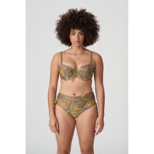 PrimaDonna Swim Sakarun Padded Balcony Bikini Top in Sunny Paisley 32E and Medium Brief