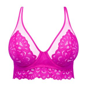 Primadonna Twist Dear Night Plunge Bra in Influencer Pink B To G Cup