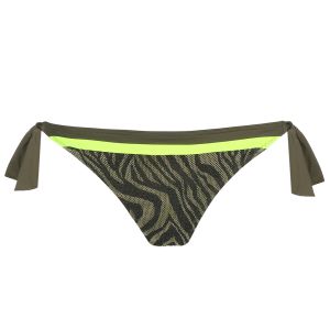 PrimaDonna Swim Atuona Waist Roped Bikini Briefs in Fluo Jungle