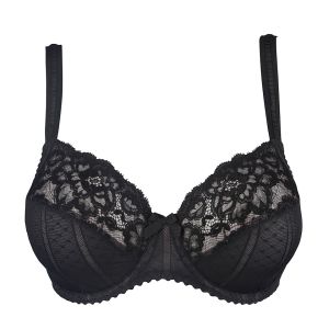 PrimaDonna Couture Non Moulded Full Cup Wire bra in black B-J Cup