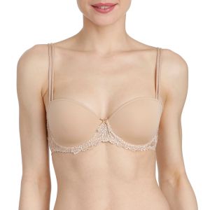 Marie Jo Jane Moulded Wired Balcony Bra In Dune A-F Cup