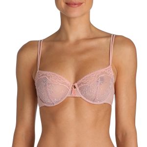 Marie Jo Lily Full Cup Wire Bra In Powder Rose B-C Cup 
