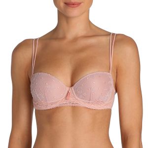 Marie Jo Lily Padded Balcony Bra In Powder Rose A-F Cup