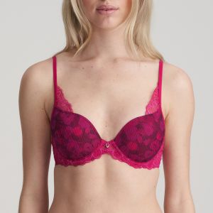 Marie Jo Anna Moulded Heart Shaped Bra in Amarena A-E
