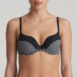 Marie Jo L'Aventure Robert Moulded Heart Shaped Bra in Black A-E