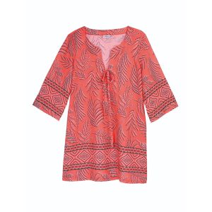 Tessy by Roidal Martinica Tamis kaftan in Coral