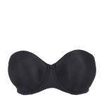 PrimaDonna Satin Strapless Non Padded in Black B To G Cup