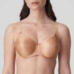 Prima Donna 016-1337 Seamless Satin Spacer full cup bra 32G Cognac NWT